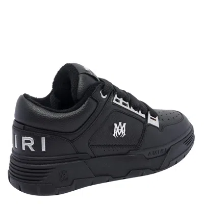 Amiri Black Sneakers With Logo Patch On The Side And Logo Lettering On The Rear In Leather Man In Black