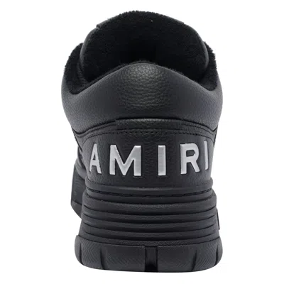 Amiri Black Sneakers With Logo Patch On The Side And Logo Lettering On The Rear In Leather Man In Black