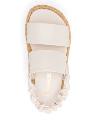 Blauer 50mm Round-toe Platform Sandals In Neutral