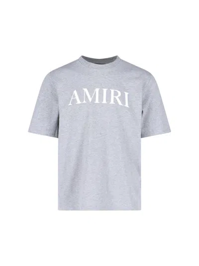 Amiri Stencil Logo-print Cotton-jersey T-shirt In Gray
