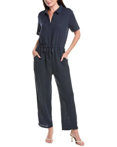 Eileen Fisher Chambray Jumpsuit In Blue