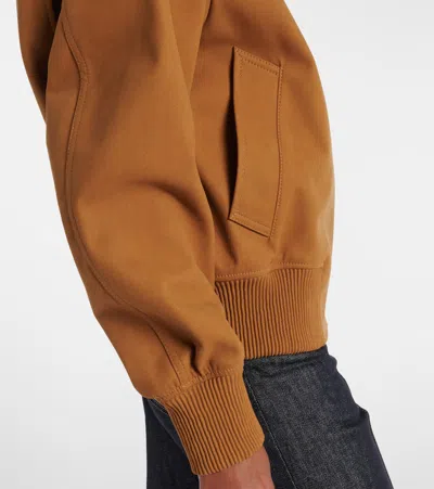 Stella Mccartney Pointed Collar Field Jacket In Brown