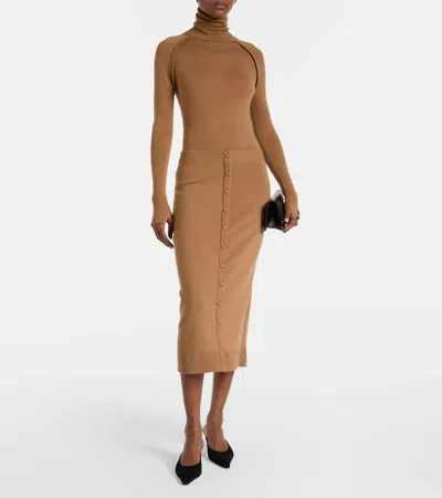 Victoria Beckham 'piping' Sweater In Brown