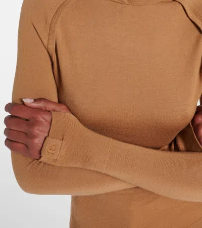Victoria Beckham 'piping' Sweater In Brown