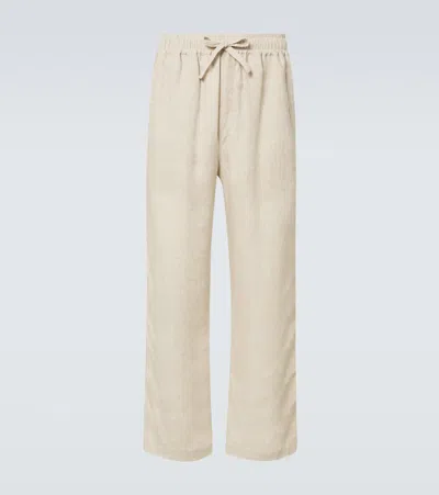 亚麻阔腿裤装