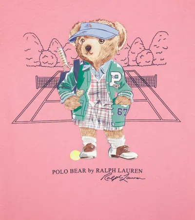 Polo Ralph Lauren Polo Bear-print T-shirt In Pink