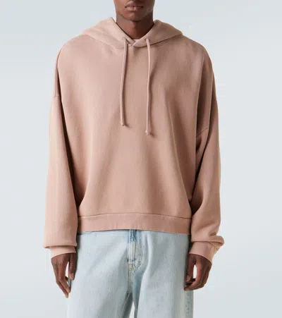 Acne Studios Fester H Cotton-jersey Hoodie In Pink