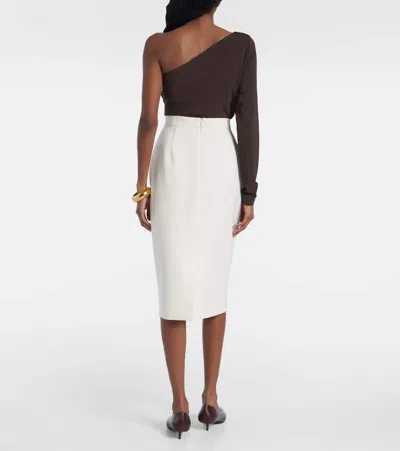 Max Mara `losanna` Knit Skirt In Neutral