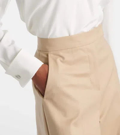 Max Mara Mxmgirone Tailored Trousers Belt Loops Pockets In Neutral