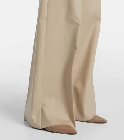 Max Mara Mxmgirone Tailored Trousers Belt Loops Pockets In Neutral