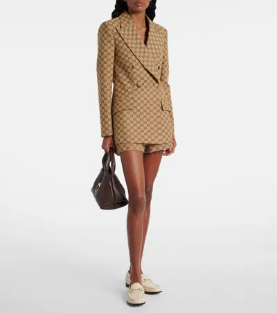 GG提花棉质混纺西装式外套