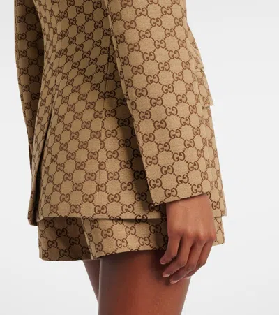 GG提花棉质混纺西装式外套