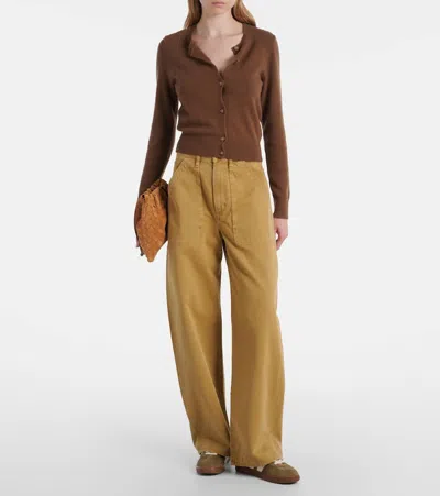 Hogan Sneakers With Suede Panels And Rubber Sole In Green