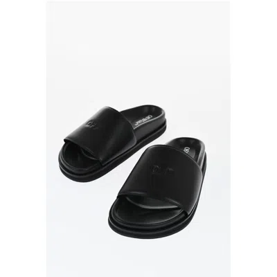 Off-white Off- Leather Cloud Off Stamp Women's Slides