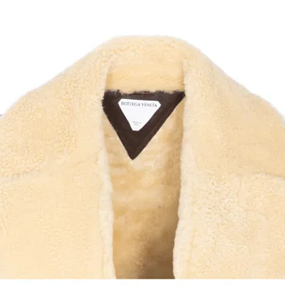 Bottega Veneta Shearling Long Vest In Brown