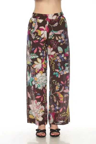 Johnny Was Arabella Silk Lounge Pant In Multi In Multi