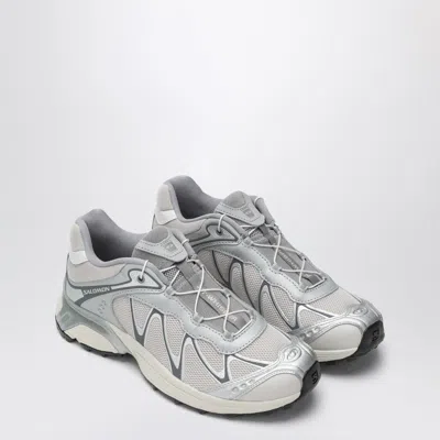 Salomon Xt-whisper Grey Sneakers With Printed Logo On The Side And Drawstring Closure In Fabric Unisex