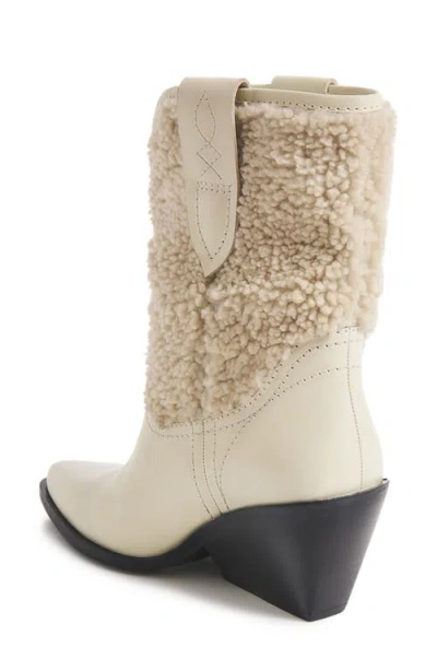 Free People Pitchfork Shearling Boot In Arctic