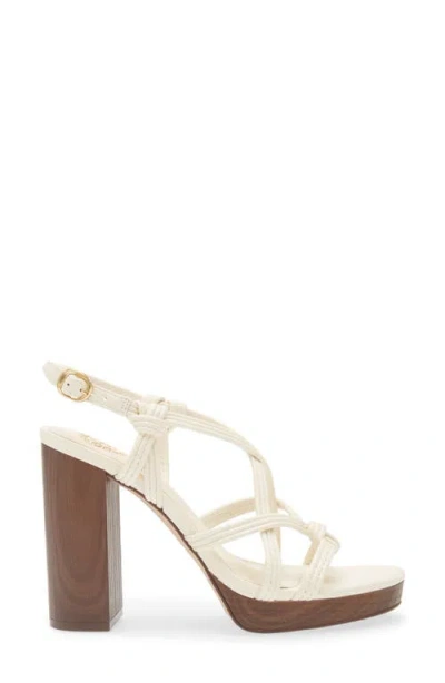 Vince Camuto Fabbie Platform Block Heel Sandal In White