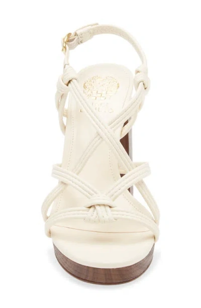 Vince Camuto Fabbie Platform Block Heel Sandal In White