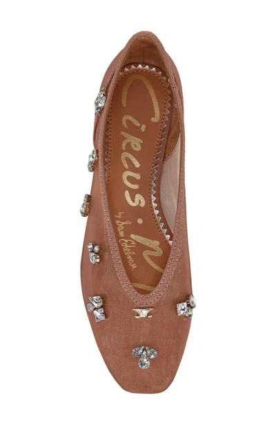 Circus Ny By Sam Edelman Women's Tina Jewel Embellished Mesh Flats
