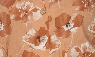 Alexia Admor Shannan Tipped Collar Button-up Shirt In Brown