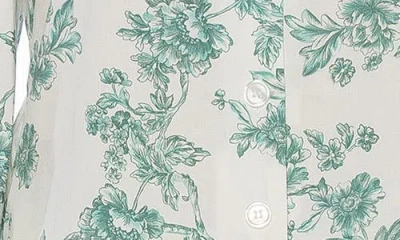 Alexia Admor Shannan Tipped Collar Button-up Shirt In Green