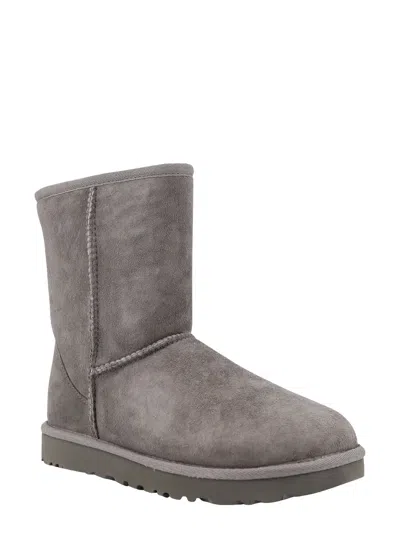 Ugg Grey Suede Ankle Boots In Gray