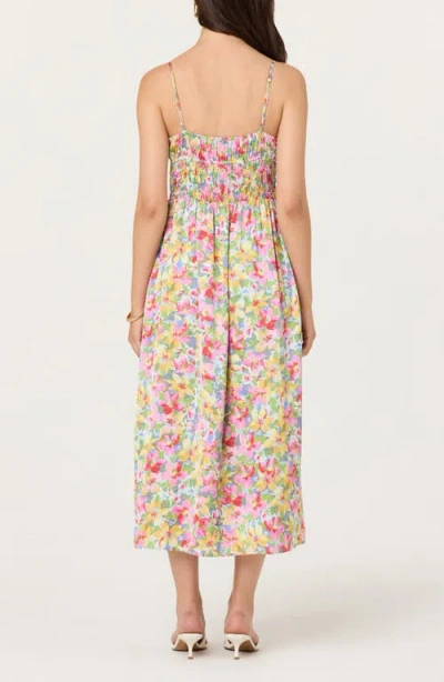 Astr The Label Smocked Maxi Dress In Multi