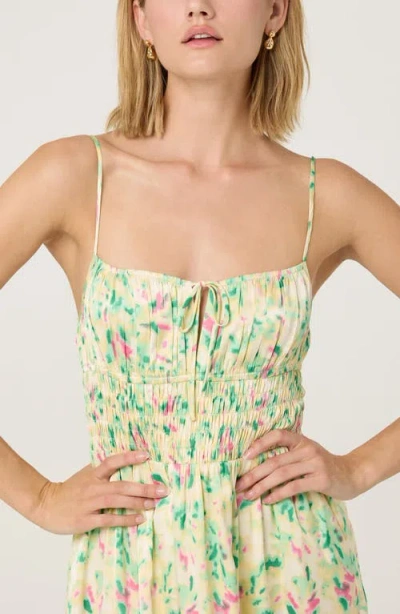 Astr The Label Smocked Maxi Dress In Multi