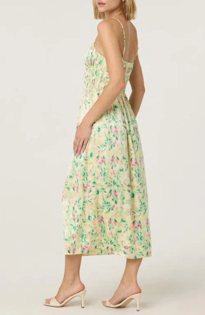 Astr The Label Smocked Maxi Dress In Multi