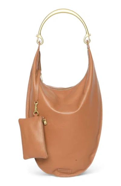 Walter Baker Luna Frame Handle Leather Hobo Bag
