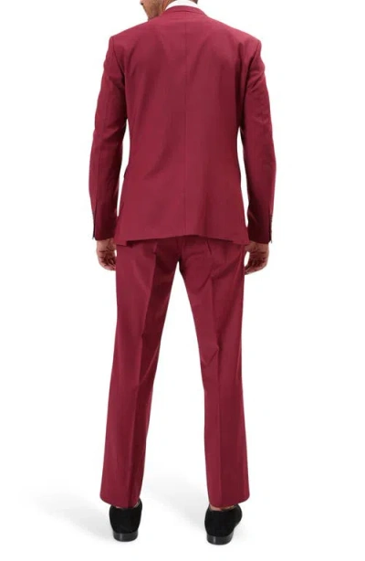 Ron Tomson Super 120s Wool Double Breasted Tuxedo Jacket In Brown