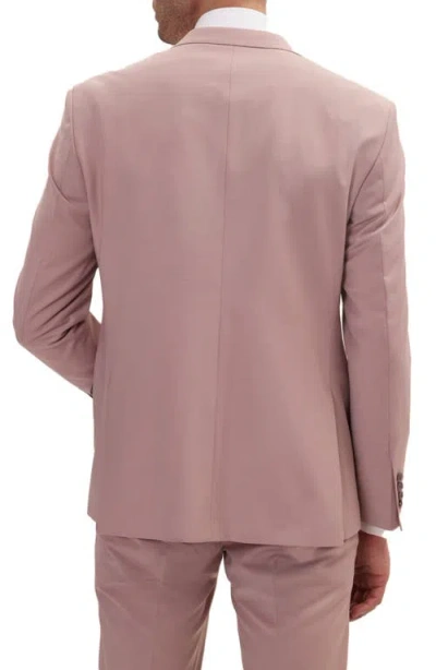 Ron Tomson Super 120s Merino Wool Tuxedo Jacket In Pink