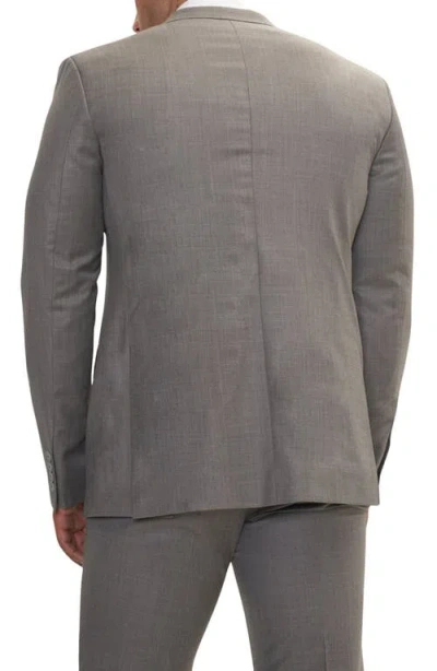 Ron Tomson Super 120s Merino Wool Tuxedo Jacket In Gray
