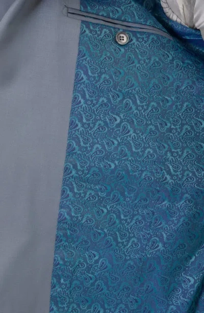 Ron Tomson Super 120s Merino Wool Tuxedo Jacket In Blue