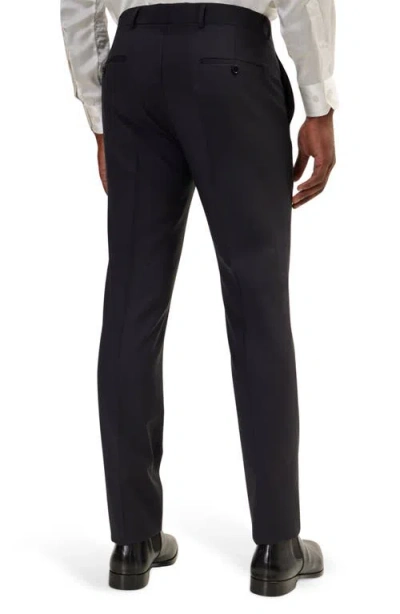 Ron Tomson Super 120s Merino Wool Tuxedo Jacket In Black