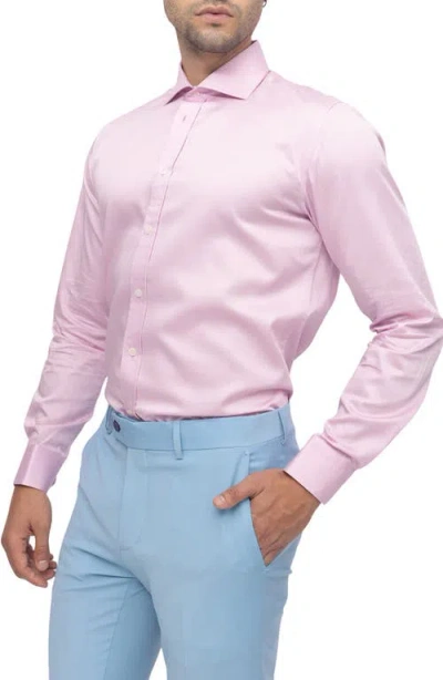 Ron Tomson Super 120s Wool Double Breasted Tuxedo Jacket In Blue