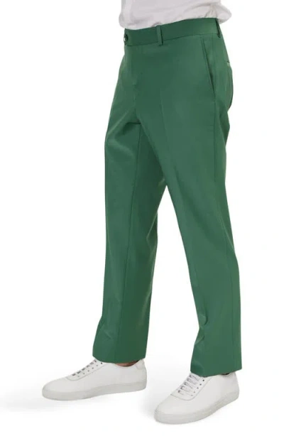 Ron Tomson Super 120s Wool Double Breasted Tuxedo Jacket In Green