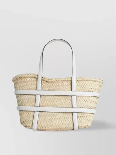 Tory Burch Small 'ella' Tote Bag In Straw