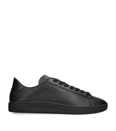 Valentino Royco Nappa Leather Sneakers In Black