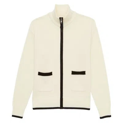 Ines De La Fressange Cardigan Atticus En Coton Écru In Neutral