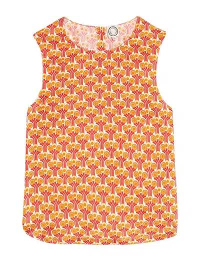 Ines De La Fressange Albert Blouse In Orange