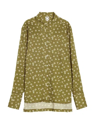 Ines De La Fressange Chemise Falco Lucky Kaki In Multi