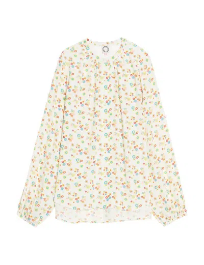 Ines De La Fressange Blouse Joséphine À Fleurs In White