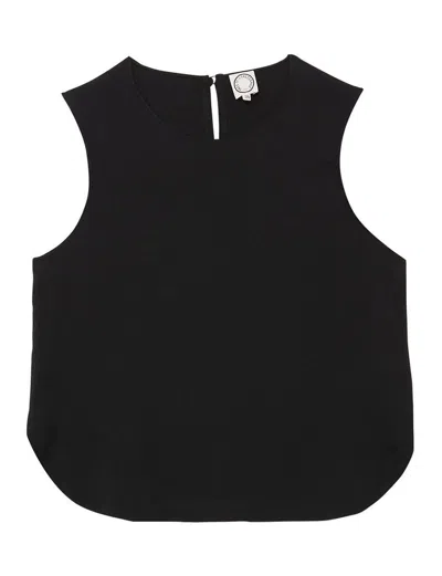 Ines De La Fressange Top Albert Bleu Marine In Black