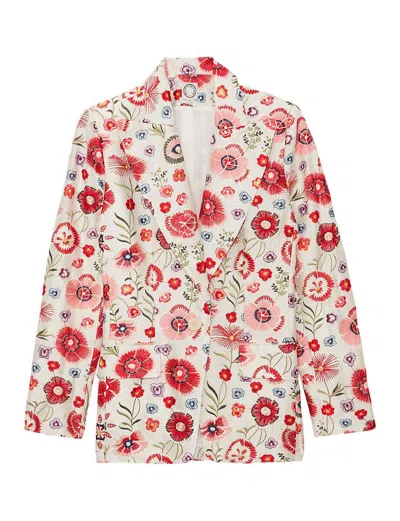 Ines De La Fressange Veste Colombe Brodée Multicolore In Multi