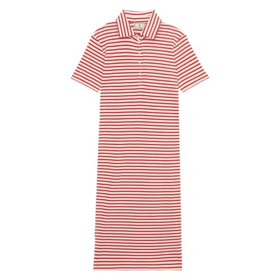 Ines De La Fressange Robe Romane En Coton Bio Rouge In Multi