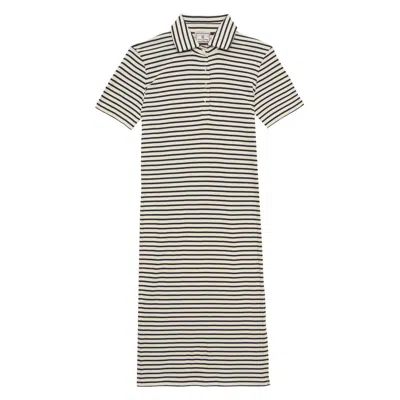 Ines De La Fressange Robe Romane En Coton Bio Marine In Multi