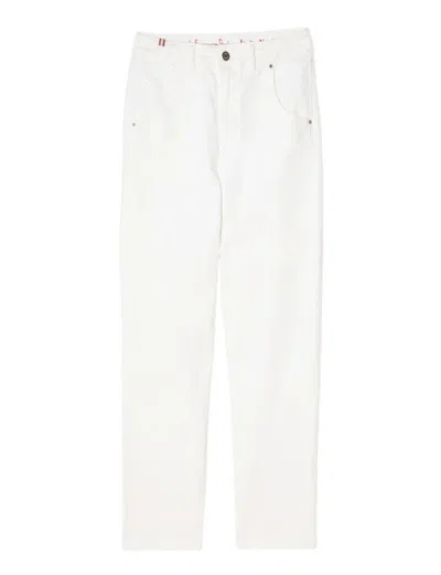 Ines De La Fressange High-waisted Straight Pants In White